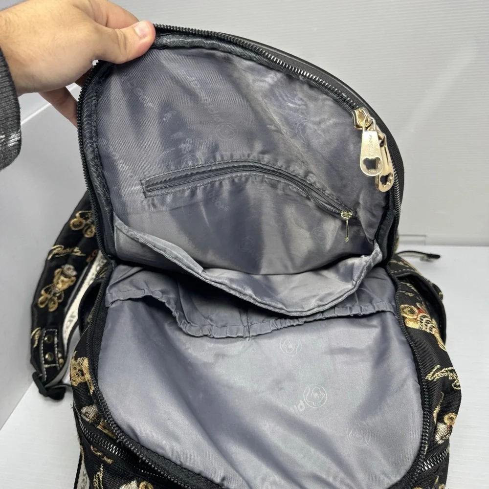 PIPI BEAR Diaper Bag Backpack Black Gold Trim Baby ‎ Bag Unisex VGC